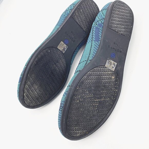 Rothy's The Flat in Pine Plaid - Picture 9 of 11